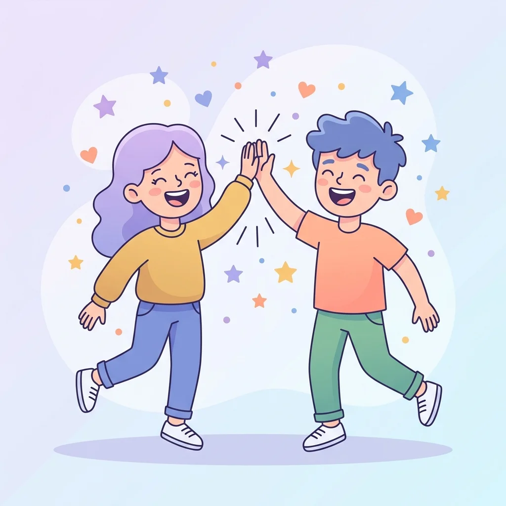 Illustratie van een eenvoudige en veilige datingsite voor mensen met een lichte beperking